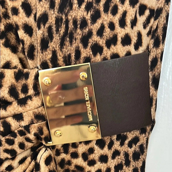 MICHAEL Michael Kors Leopard Print Midi Dress - Picture 2 of 11